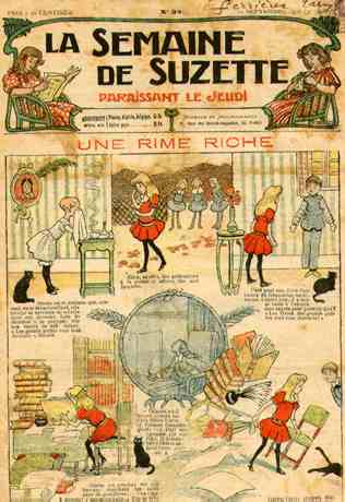 Ilustração 1 – Uma página de capa de “La Semaine de Suzette” (coleção do autor)