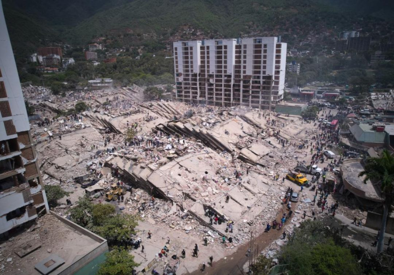 A dança macabra do número de mortos no terramoto na Venezuela