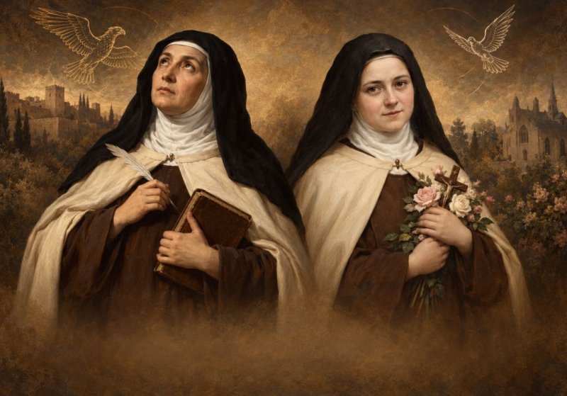 A águia e a pomba: Teresa de Ávila e Teresa de Lisieux